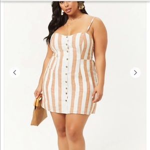 Plus striped dress